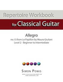 Allegro by Mauro Giuliani - Repertoire Workbook